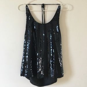 Juicy Couture Silk and Sequin Top